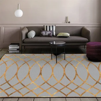 Geometric gold Dark gray Living room anti-slip door mat plush custom made carpet bedroom rug bathroom floor mat big size carpet
Geometric gold Dark gray Living room anti-slip door mat plush custom made carpet bedroom rug bathroom floor mat big size carpet