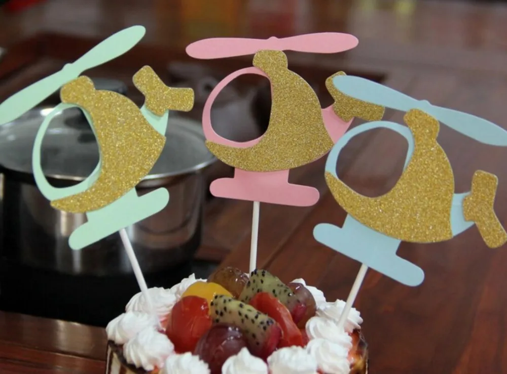 creative 1pcs/lot CARTOON glitter helicopter cake Insert card marriage charm Shower Favor for Wedding birthday Party decor
creative 1pcs/lot CARTOON glitter helicopter cake Insert card marriage charm Shower Favor for Wedding birthday Party decor