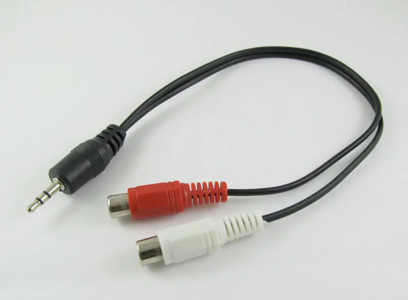 2pcs 3.5mm 1/8" Stereo Male Plug to 2x RCA Female Y Audio Video AV Adapter Cable 1FT
2pcs 3.5mm 1/8" Stereo Male Plug to 2x RCA Female Y Audio Video AV Adapter Cable 1FT