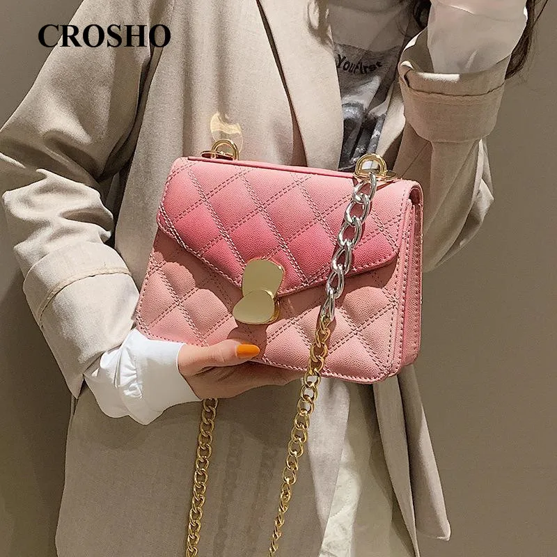 CROSHO The New Fashion One-shoulder Square Bag Is Versatile with Crossbody Lacing Chain Bag Diamond Lattice Thread
CROSHO The New Fashion One-shoulder Square Bag Is Versatile with Crossbody Lacing Chain Bag Diamond Lattice Thread