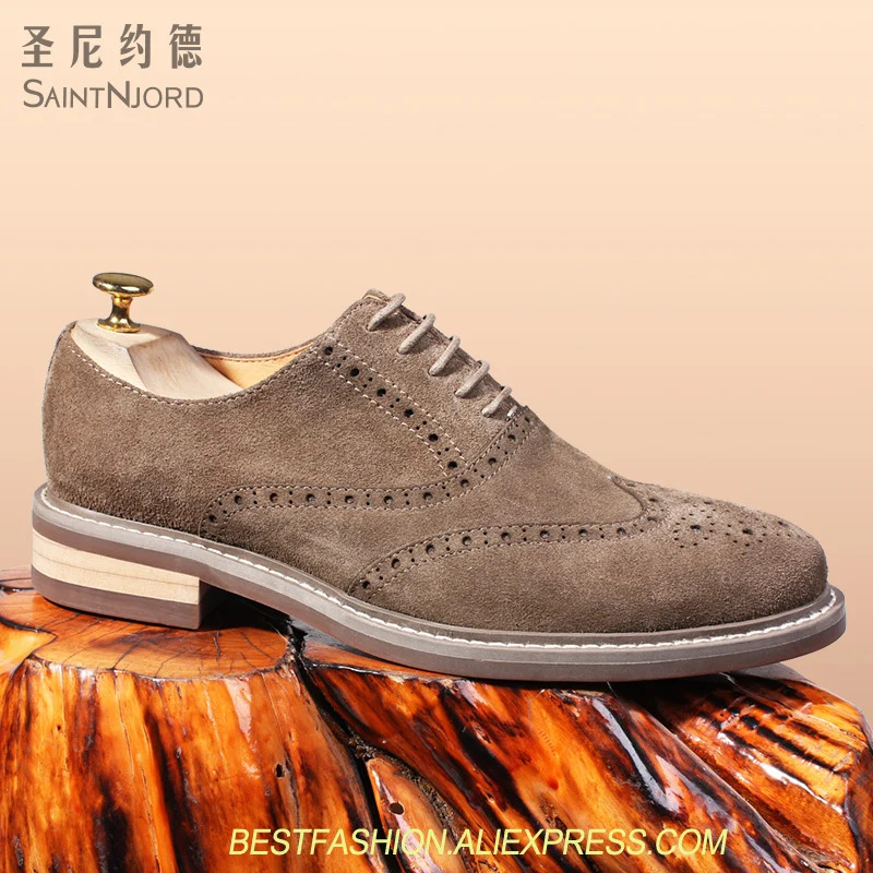 New arrival British Style Men's Bullock shoes round toe suede leather carved Oxford leather shoes business casual shoes EU44
New arrival British Style Men's Bullock shoes round toe suede leather carved Oxford leather shoes business casual shoes EU44