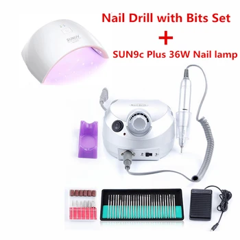 35000RPM Nail Drill Machine Professional Electric Manicure Drill with 36W UV LED Nail Lamp with 30pcs Nail Drill Bit Set
35000RPM Nail Drill Machine Professional Electric Manicure Drill with 36W UV LED Nail Lamp with 30pcs Nail Drill Bit Set