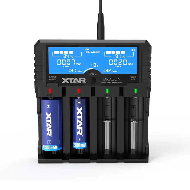 Original New XTAR DRAGON VP4 PLUS Smart Battery ChargerSet with Pouch Probes Adapter and Car Charger for 18650 and Battery Pack
Original New XTAR DRAGON VP4 PLUS Smart Battery ChargerSet with Pouch Probes Adapter and Car Charger for 18650 and Battery Pack
