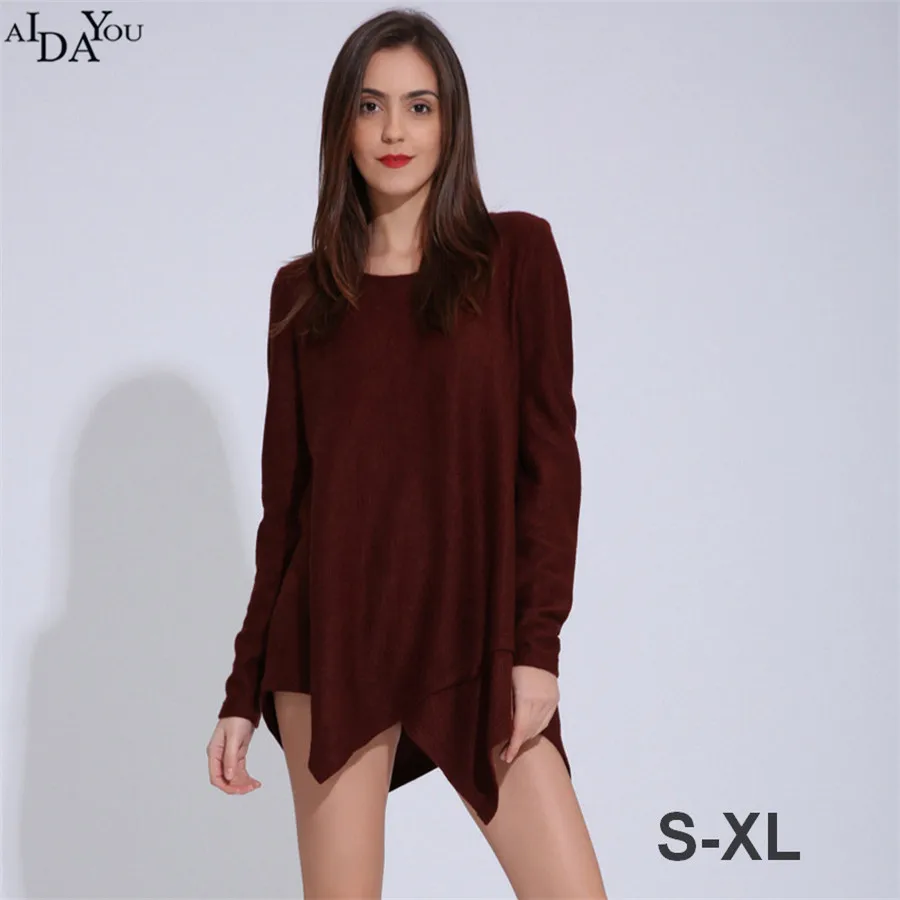 Women winter sweater dress long full sleeve o neck for female Europe style 2018 new irregularity hem big size ouc1692
Women winter sweater dress long full sleeve o neck for female Europe style 2018 new irregularity hem big size ouc1692