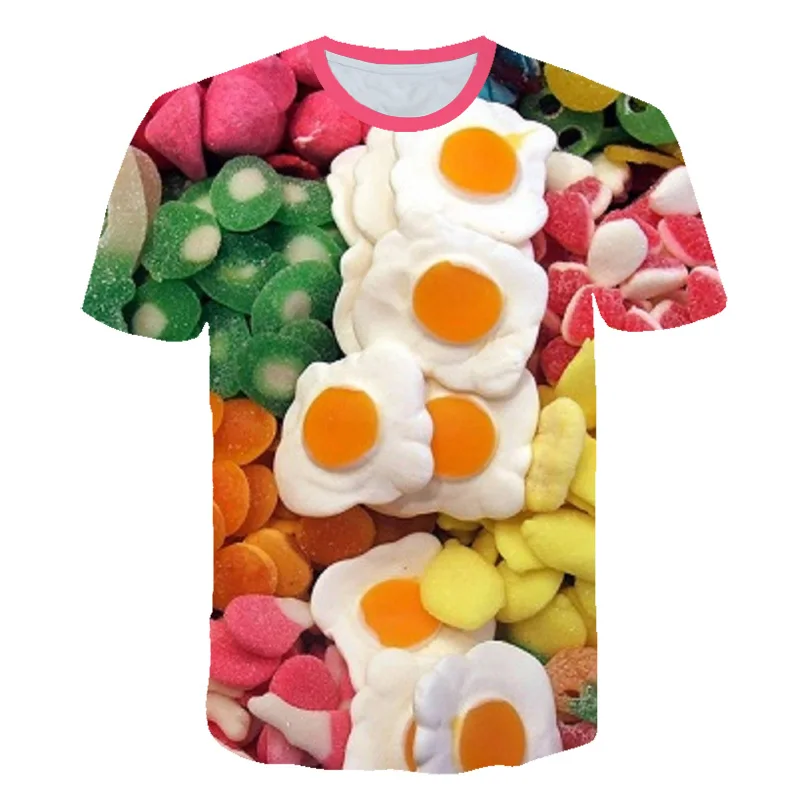 2019 New interesting candy cotton candy T-shirt crisp color button-shaped candy 3D printed T shirt Harajuku streetwear t shirt
2019 New interesting candy cotton candy T-shirt crisp color button-shaped candy 3D printed T shirt Harajuku streetwear t shirt