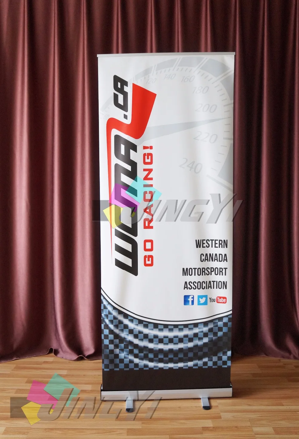 High quality 200X80CM roll up display banner, 8ft 3sides open back tabel cloth with Custom printing as your design
High quality 200X80CM roll up display banner, 8ft 3sides open back tabel cloth with Custom printing as your design