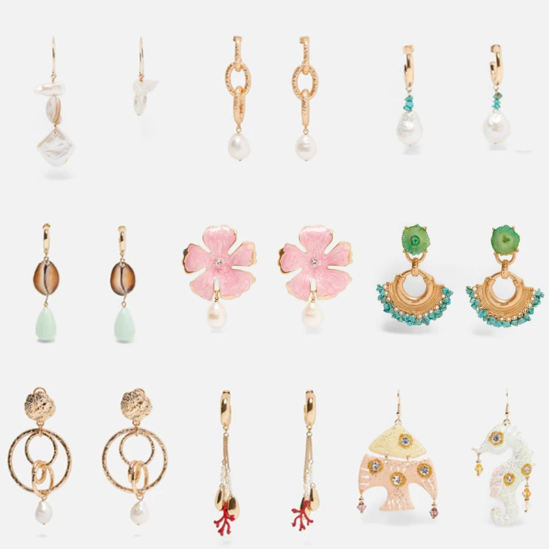 Dvacaman ZA New Designs Pearl Big Drop Earrings for Women 2019 Trendy Bohemia Shell Geometric Statement Dangle Earrings Jewelry
Dvacaman ZA New Designs Pearl Big Drop Earrings for Women 2019 Trendy Bohemia Shell Geometric Statement Dangle Earrings Jewelry