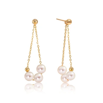 QYI 18K Earrings Rose Gold Jewelry Natural Cultured Freshwater Pearl Drop Dangle Earrings for Women 3 pcs 4.5-5mm Pearl 
QYI 18K Earrings Rose Gold Jewelry Natural Cultured Freshwater Pearl Drop Dangle Earrings for Women 3 pcs 4.5-5mm Pearl