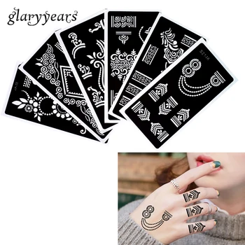 6 Pieces Template Henna Tattoo Stencil Flower Bracelet Design Beauty Women Waist Body Paint Art Tattoo Stencil Temporary S200#21
6 Pieces Template Henna Tattoo Stencil Flower Bracelet Design Beauty Women Waist Body Paint Art Tattoo Stencil Temporary S200#21