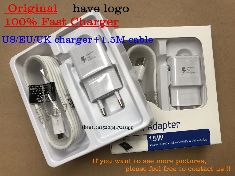 10psc/set Original 15W Fast Charging US/EU/UK plug Travel adapter Wall Fast Charger +1.5M Micro Usb Data Cable For samsung s6 s7
10psc/set Original 15W Fast Charging US/EU/UK plug Travel adapter Wall Fast Charger +1.5M Micro Usb Data Cable For samsung s6 s7