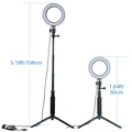 170cm 67in Bluetooth Selfie Stick Tripod with Ring Light Selfie Beauty Portrait Fill Lighting for iPhone XS 7plus Huawei P20 Pro