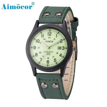 2018 Newly Designed Classic Men's Waterproof Date Leather Strap Sport Quartz Army Watch Gift 327F922
2018 Newly Designed Classic Men's Waterproof Date Leather Strap Sport Quartz Army Watch Gift 327F922
