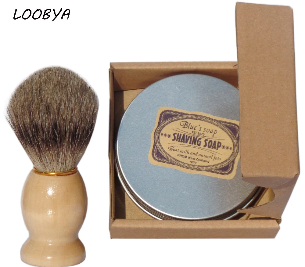 Image Free Shipping Shaving Soap Shaving Cream of Natural raw materials with Goat s milk and honey and sheep oil