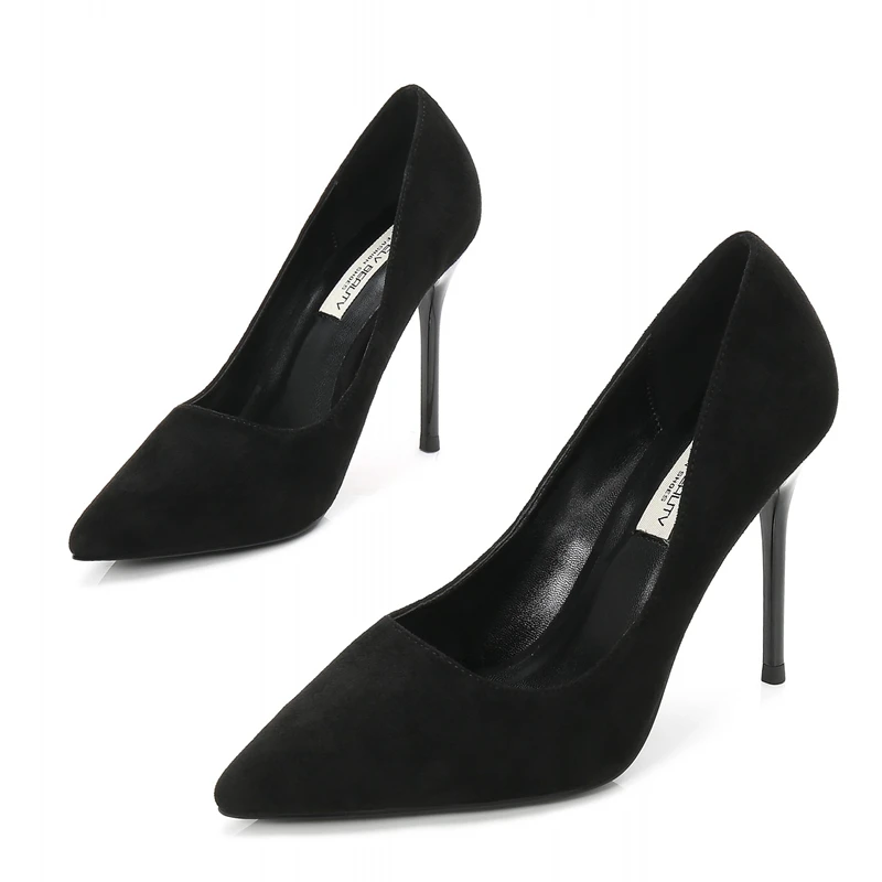 Cow Suede Thin High Heels Genuine Leather Pointed Toe Party Shoes Woman Slip On Spring Summer Brand Office Pumps Shoes E0026
Cow Suede Thin High Heels Genuine Leather Pointed Toe Party Shoes Woman Slip On Spring Summer Brand Office Pumps Shoes E0026
