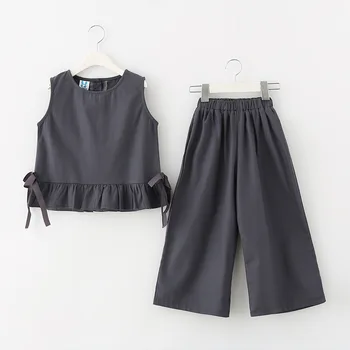 2018 Summer New Fashion Girl's Vest Set With Bowknot O Neck Pastoral Cotton Two-piece Children's Clothing
2018 Summer New Fashion Girl's Vest Set With Bowknot O Neck Pastoral Cotton Two-piece Children's Clothing