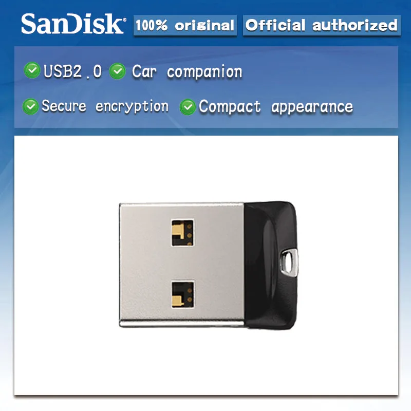 Original SanDisk Super Mini USB Flash Drive 64GB USB 2.0 Cruzer Fit CZ33 Pen Drive 32GB Memory Stick 16GB 8GB 4GB Pendrive
Original SanDisk Super Mini USB Flash Drive 64GB USB 2.0 Cruzer Fit CZ33 Pen Drive 32GB Memory Stick 16GB 8GB 4GB Pendrive