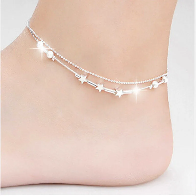 Little Star Women Chain Ankle Bracelet Barefoot Sandal Beach Foot Jewelry Alloy Silver 25cm enkelbandje Anklet #05
Little Star Women Chain Ankle Bracelet Barefoot Sandal Beach Foot Jewelry Alloy Silver 25cm enkelbandje Anklet #05
