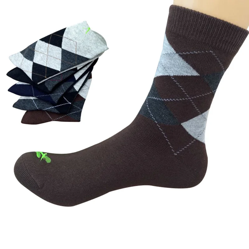 5 Pairs Men Socks Autumn Winter High Quality Men Brand Business Cotton Men Diamond Plaid Long Fashion Socks Male Crew Men Socks
5 Pairs Men Socks Autumn Winter High Quality Men Brand Business Cotton Men Diamond Plaid Long Fashion Socks Male Crew Men Socks