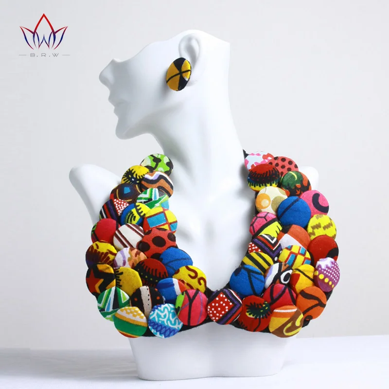 BRW Ankara Handmade African Button Necklace Earrings Tribal Jewelry Ankara Necklace Earrings Sets Collor African Jewelry WYX13
BRW Ankara Handmade African Button Necklace Earrings Tribal Jewelry Ankara Necklace Earrings Sets Collor African Jewelry WYX13