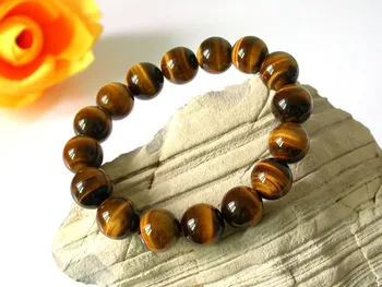 Natural Brown Tiger eye Stone Beads Men Women's Bracelet Elastic Bangle 10mm12mm 14mm 16mm 18mm Bead
Natural Brown Tiger eye Stone Beads Men Women's Bracelet Elastic Bangle 10mm12mm 14mm 16mm 18mm Bead