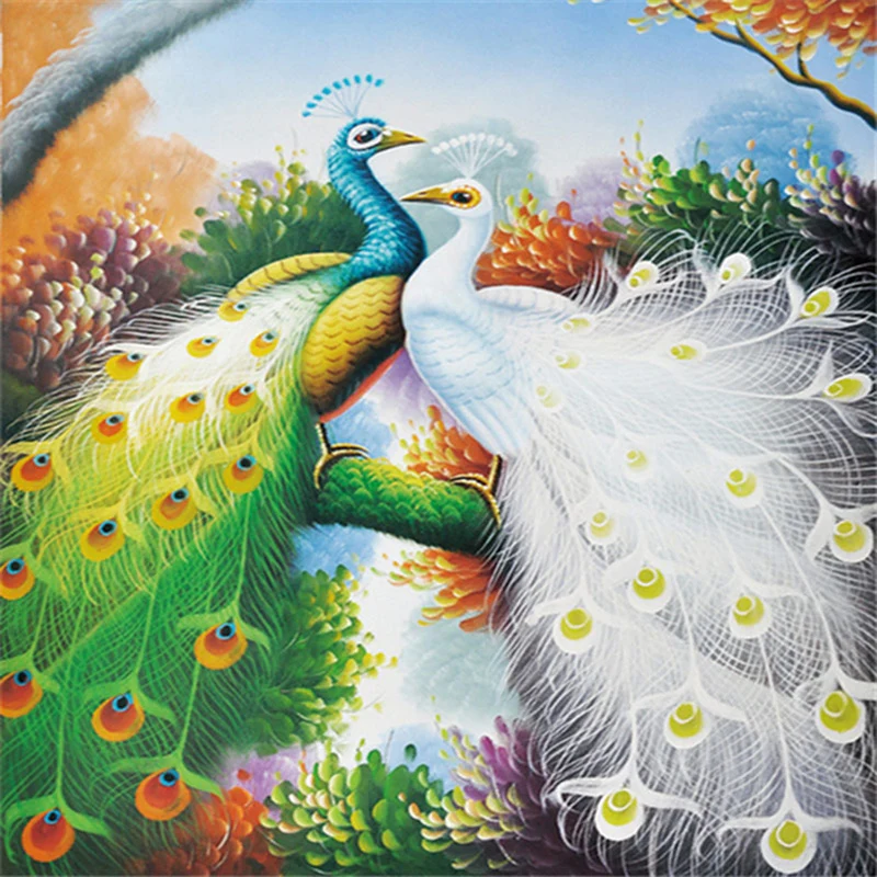 100% Full 5D diy Daimond Painting 3D diamond painting full round rhinestones diamant painting embroidery Animal Peacock Couple
100% Full 5D diy Daimond Painting 3D diamond painting full round rhinestones diamant painting embroidery Animal Peacock Couple