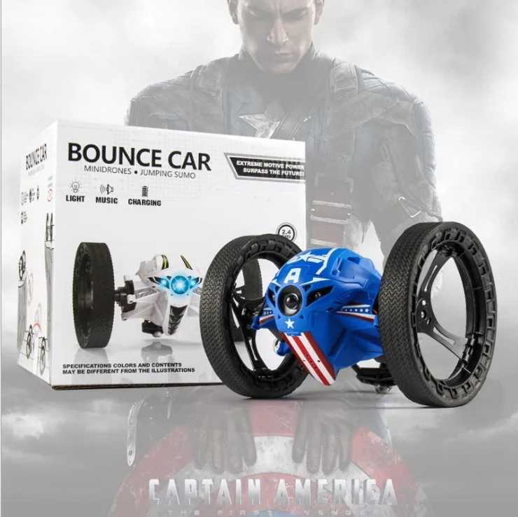 RC Car Remote Control Bounce Car 2.4G Jumping Car with Flexible Wheel Rotation LED Night Lights RC Robot Car for Boy Gift Toy
RC Car Remote Control Bounce Car 2.4G Jumping Car with Flexible Wheel Rotation LED Night Lights RC Robot Car for Boy Gift Toy