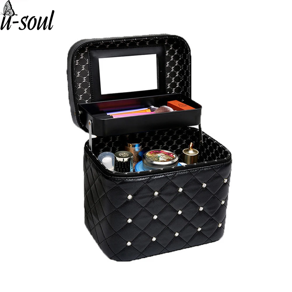 Women Cosmetic Bag For Cosmetics Makeup Bag Box Designer High Quality Casual Portable Make Up Bags Beautician Black A10391
Women Cosmetic Bag For Cosmetics Makeup Bag Box Designer High Quality Casual Portable Make Up Bags Beautician Black A10391