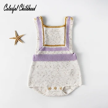 Newborn Clothes Baby Girl and Boy Beige Purple Striped Knitted Wool Coverall Bag Fart Romper Infant Jumpsuit Toddler Clothing
Newborn Clothes Baby Girl and Boy Beige Purple Striped Knitted Wool Coverall Bag Fart Romper Infant Jumpsuit Toddler Clothing
