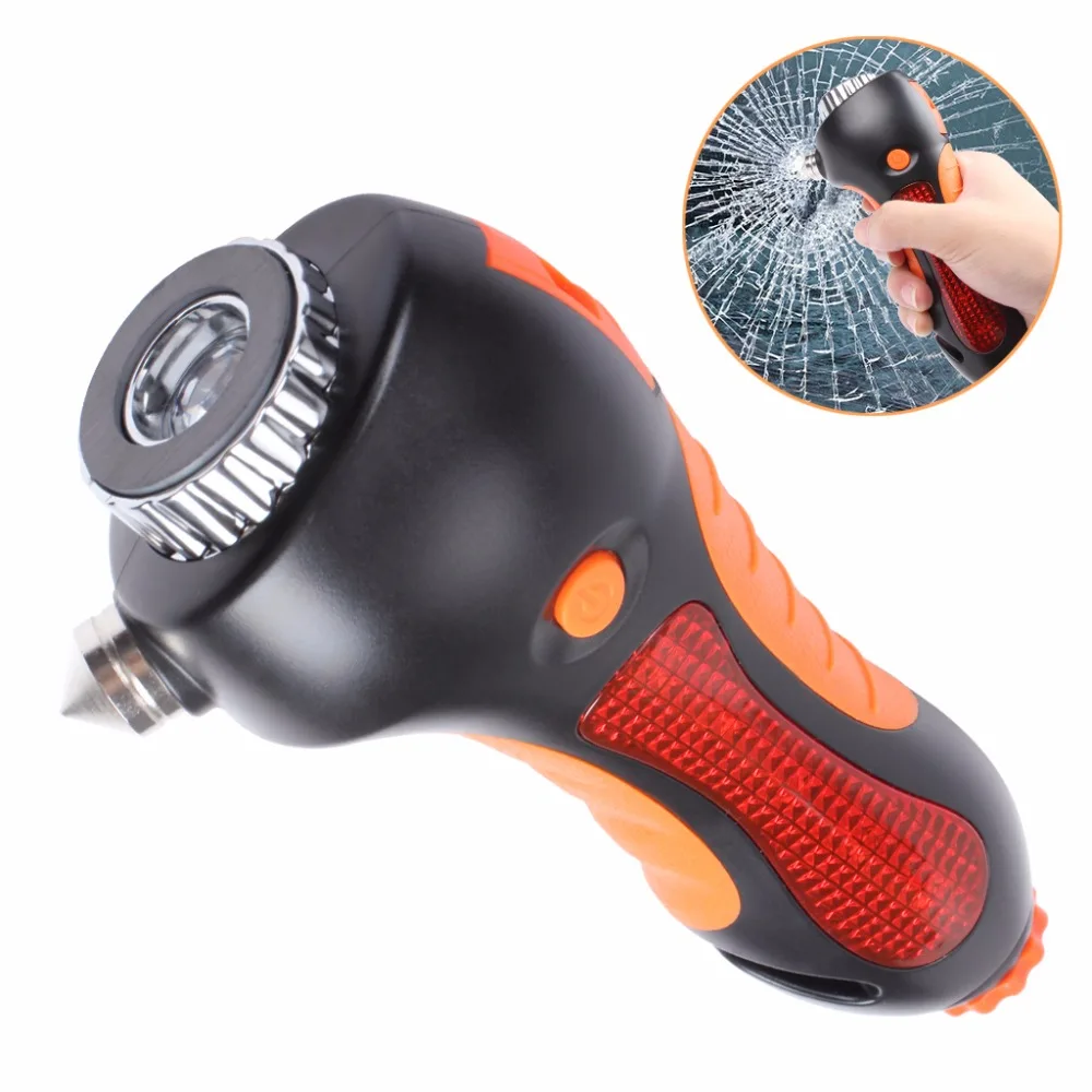 Car Safety Hammer 6-in-1 Life Saving Kit Window Breaker Flashlight Whistle Seatbelt Cutter Magnet Warning Light for Car Auto
Car Safety Hammer 6-in-1 Life Saving Kit Window Breaker Flashlight Whistle Seatbelt Cutter Magnet Warning Light for Car Auto