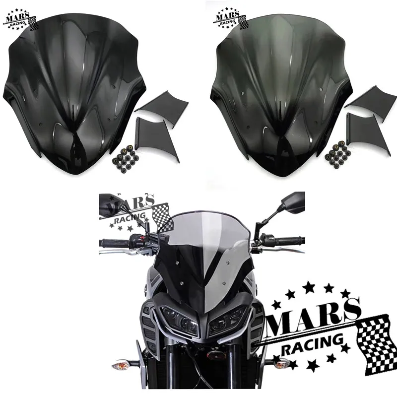 Motorcycle accessories fit for MT-09 MT09 2017 2018 2019 Windshield WindScreen Visor Viser Wind Deflector
Motorcycle accessories fit for MT-09 MT09 2017 2018 2019 Windshield WindScreen Visor Viser Wind Deflector