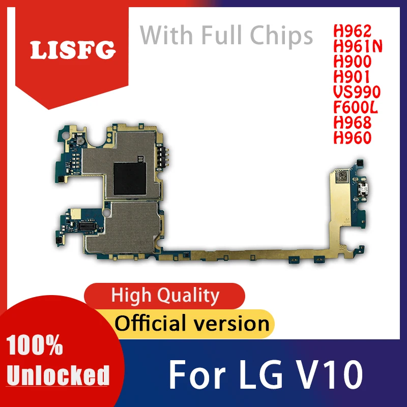 Replacement Disassemble Logic Board For LG V10 Motherboard H960A H960 H962 H961N H900 H901 VS990 F600LSKG H968 With Full Chips
Replacement Disassemble Logic Board For LG V10 Motherboard H960A H960 H962 H961N H900 H901 VS990 F600LSKG H968 With Full Chips