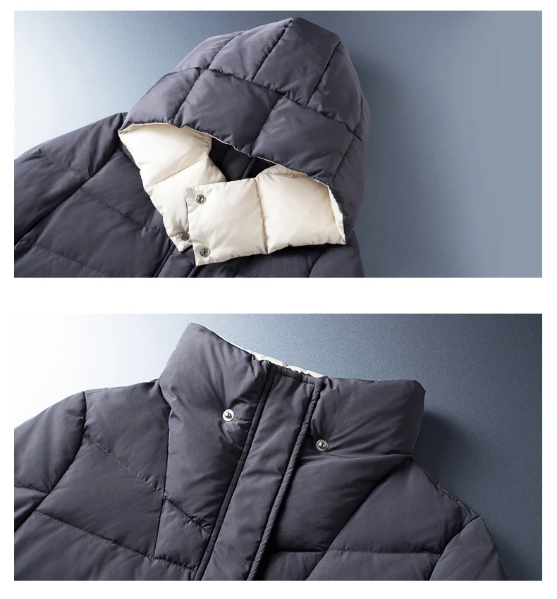 Toyouth женские Зимнее пальто средней длины с капюшоном однобортный кнопки