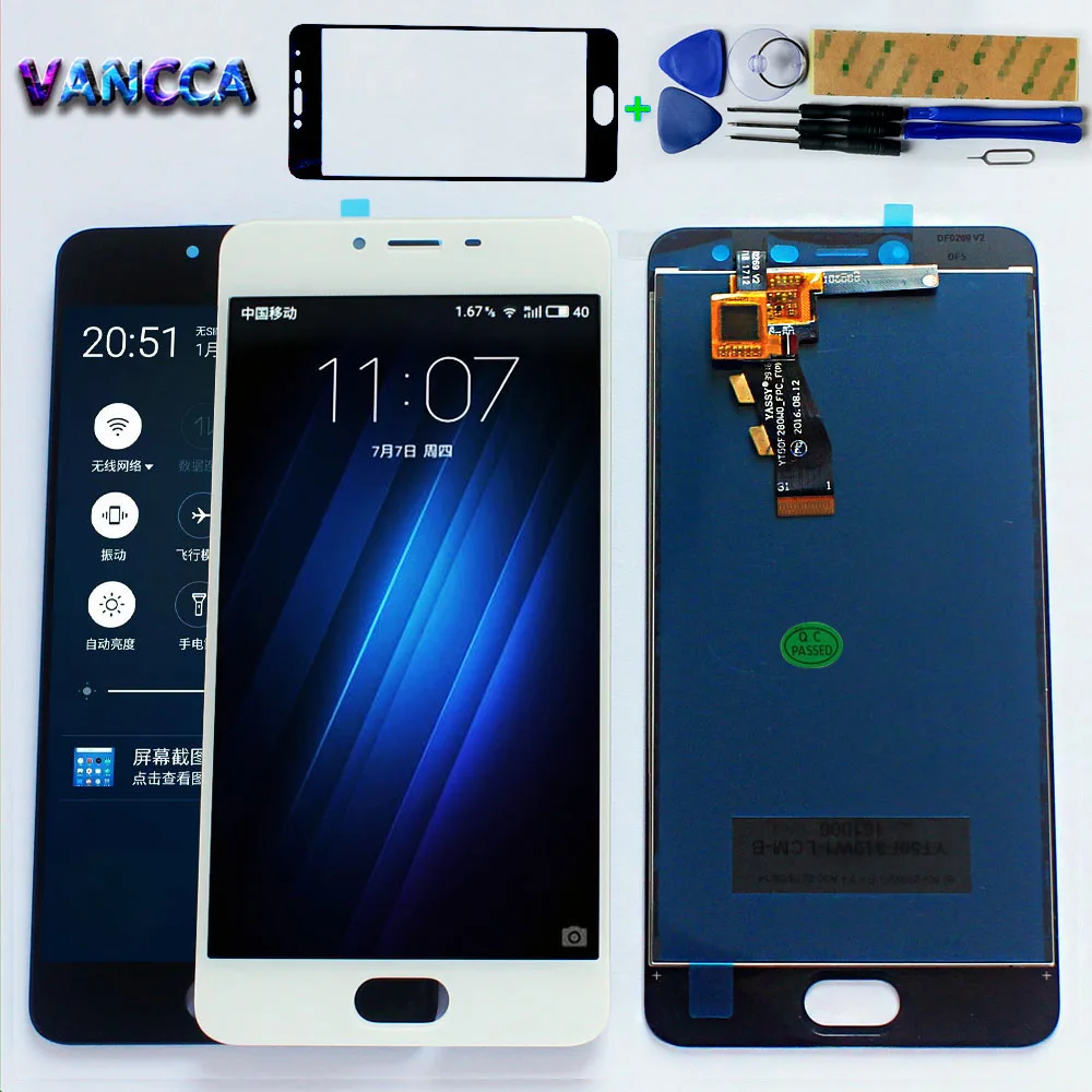 AAA LCD Display For Meizu M3S Meilan 3S Touch Screen Digitizer Assembly M3S Mini Y685H Y685Q 5.0 inch Frame With Free Tools
AAA LCD Display For Meizu M3S Meilan 3S Touch Screen Digitizer Assembly M3S Mini Y685H Y685Q 5.0 inch Frame With Free Tools