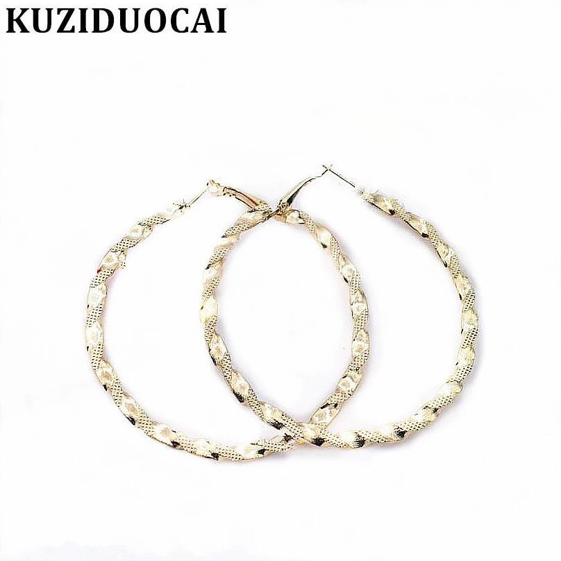 Kuziduocai New ! Fashion Fine Jewelry Zinc Alloy Metal Twist Circle Shape Printing Hoop Earrings Women Ladies Gift E-645
Kuziduocai New ! Fashion Fine Jewelry Zinc Alloy Metal Twist Circle Shape Printing Hoop Earrings Women Ladies Gift E-645