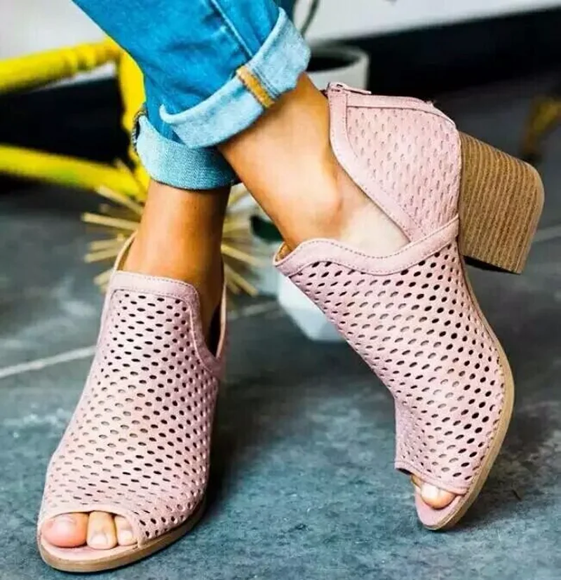 QWEDF Summer 2019 Fashion Open Toe Zip High Heels Fish Mouth Woman Sandals Thick heel Sandals Pink Women Shoes SD-59
QWEDF Summer 2019 Fashion Open Toe Zip High Heels Fish Mouth Woman Sandals Thick heel Sandals Pink Women Shoes SD-59