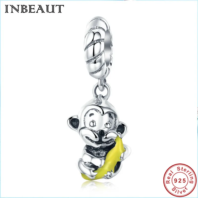 INBEAUT Trendy Lovely Animal Pendant Beads 100% 925 Sterling Silver Cute Monkey Banana Charm fit Pandora Bracelet for Women
INBEAUT Trendy Lovely Animal Pendant Beads 100% 925 Sterling Silver Cute Monkey Banana Charm fit Pandora Bracelet for Women