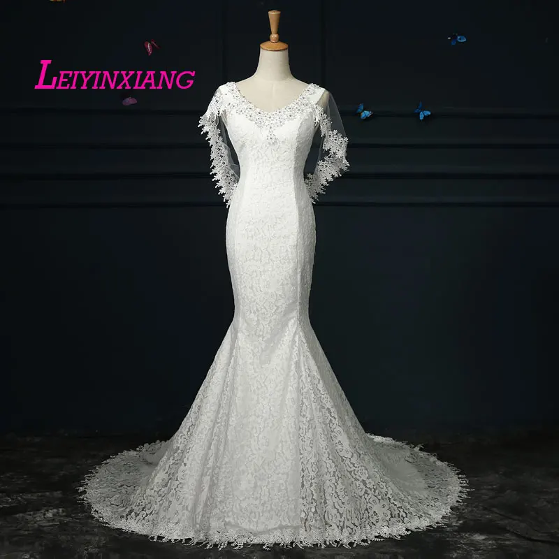 LEIYINXIANG 2019 Wedding Dresses Robe de Mariee Vestido De Noiva Modern Sexy Mwemaid Style Sleeveless V Neck Appliques Lace
LEIYINXIANG 2019 Wedding Dresses Robe de Mariee Vestido De Noiva Modern Sexy Mwemaid Style Sleeveless V Neck Appliques Lace