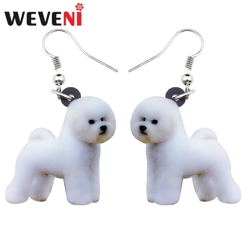 WEVENI Acrylic Lovely Bichon Frise Dog Earrings Big Long Dangle Drop Fashion Jewelry For Women Girl Ladies Kids Animal Wholesale
WEVENI Acrylic Lovely Bichon Frise Dog Earrings Big Long Dangle Drop Fashion Jewelry For Women Girl Ladies Kids Animal Wholesale