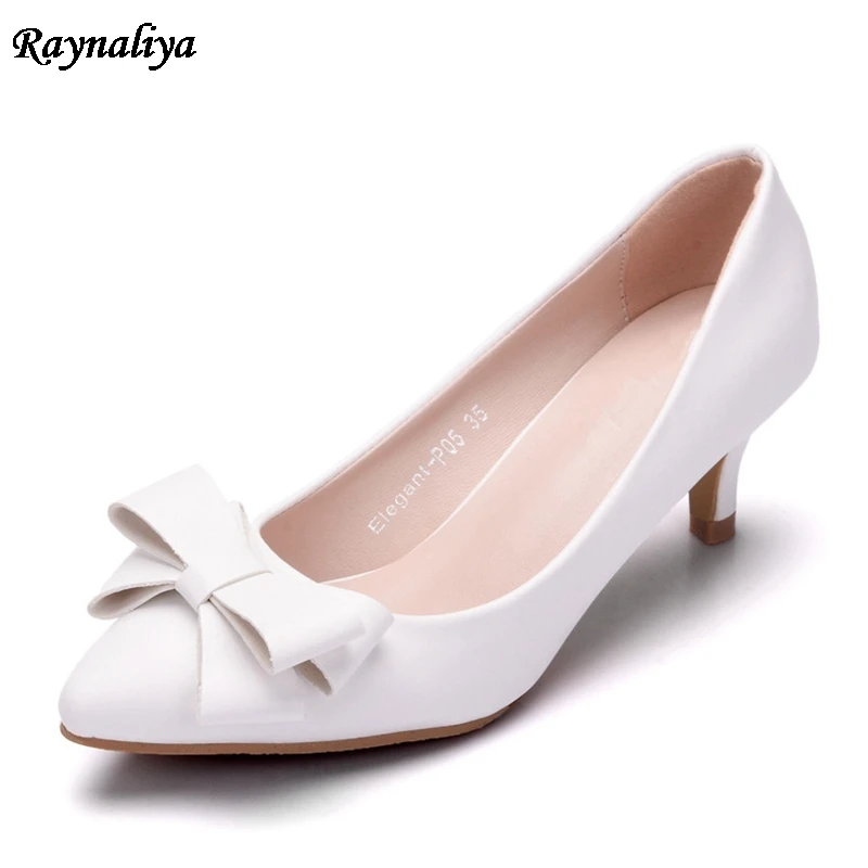 Spring Summer Women Pumps Sweet Bowknot High-heeled Shoes White High Heel Shoes Pointed Stiletto Elegant 5cm XY-A0010
Spring Summer Women Pumps Sweet Bowknot High-heeled Shoes White High Heel Shoes Pointed Stiletto Elegant 5cm XY-A0010