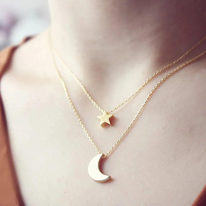 Star Moon Pendant Choker For Women Korean Simple Gold Silver Color Chocker Necklace Jewelry Collares Collier Collar Mujer Bijoux
Star Moon Pendant Choker For Women Korean Simple Gold Silver Color Chocker Necklace Jewelry Collares Collier Collar Mujer Bijoux