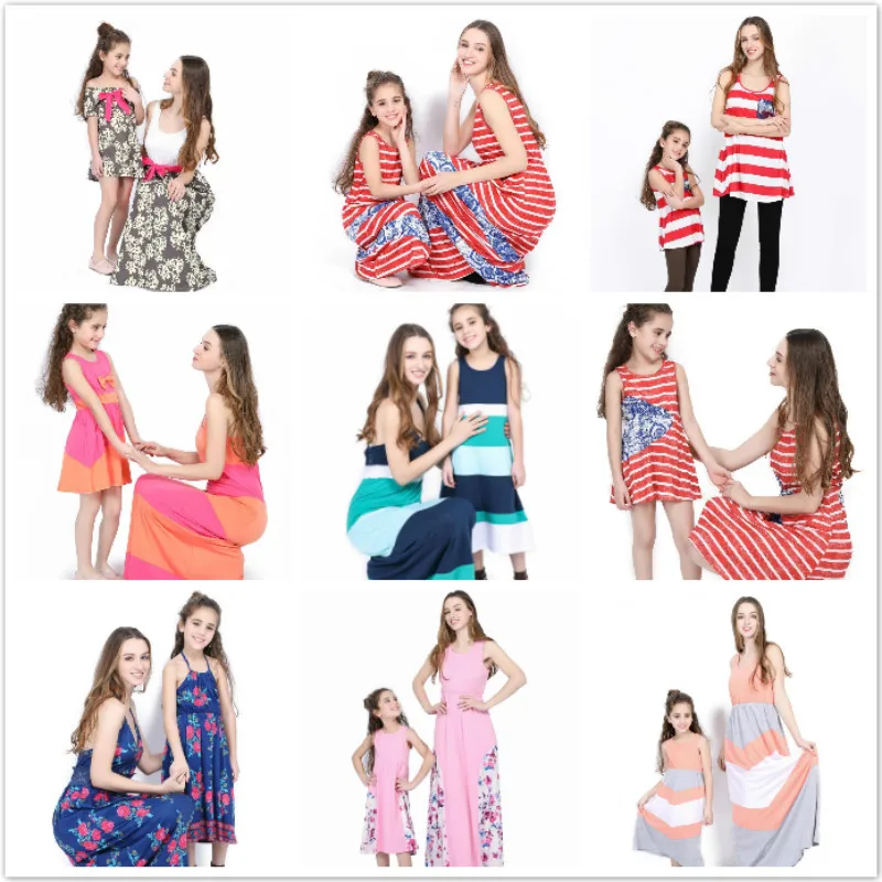 2019 Summer Family Matching clothes Mom and daughter dress striped mother daughter dresses Short sleeve Children clothes Outfit
2019 Summer Family Matching clothes Mom and daughter dress striped mother daughter dresses Short sleeve Children clothes Outfit