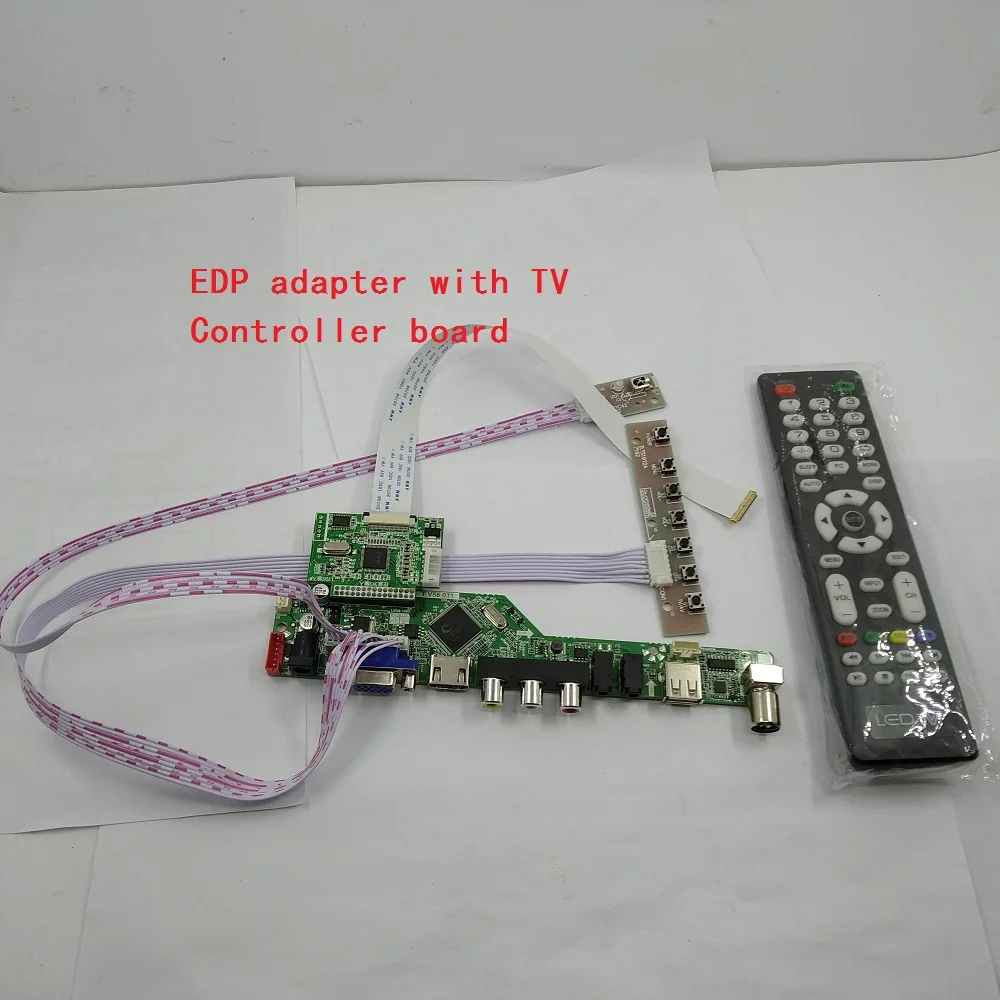 EDP HDMI USB плата контроллера 40pin светодиодный комплект AV для LP156WF7 (SP) (N1) FHD Экран