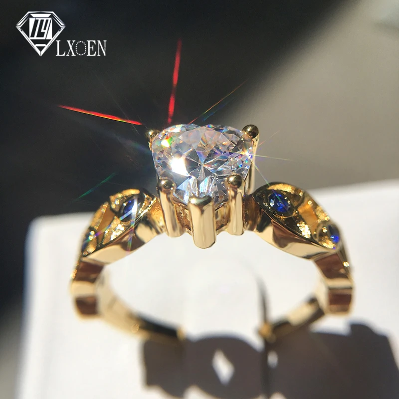 LXOEN Gothic Yellow Gold Color with Round Zircon Ring for Women Party Jewelry Accessories Anillos Anel Bague
LXOEN Gothic Yellow Gold Color with Round Zircon Ring for Women Party Jewelry Accessories Anillos Anel Bague