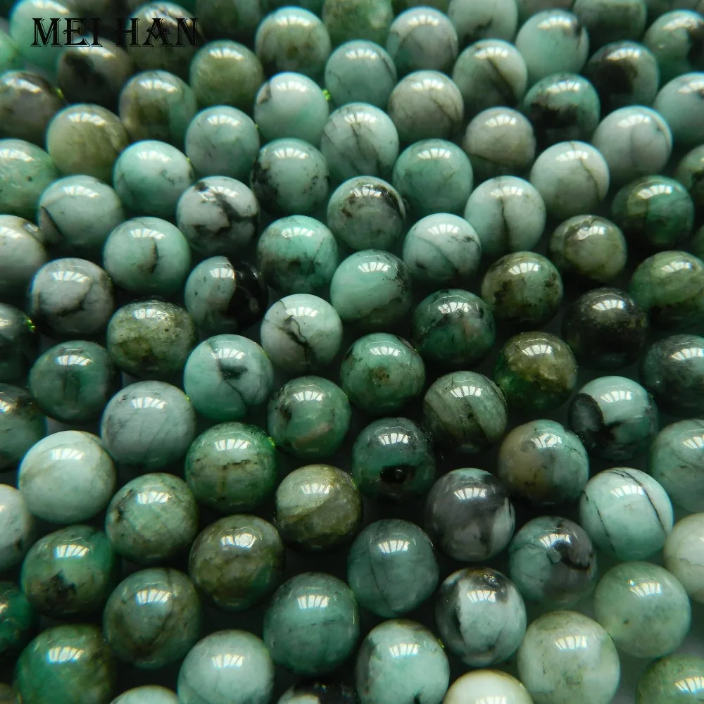 Free shipping (approx 48beads/set/26g) natural 7-7.5mm Emerald smooth round beads for jewerly bracelet making
Free shipping (approx 48beads/set/26g) natural 7-7.5mm Emerald smooth round beads for jewerly bracelet making