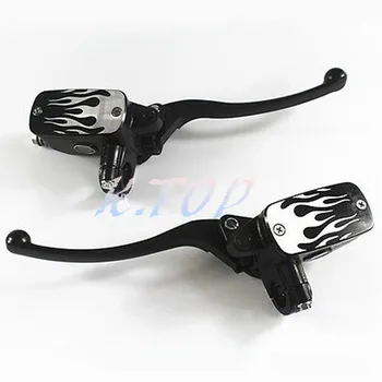1 Pair Black 7/8" Handlebar Flame Hand Control Reservoir Brake Hydraulic Clutch Levers
1 Pair Black 7/8" Handlebar Flame Hand Control Reservoir Brake Hydraulic Clutch Levers