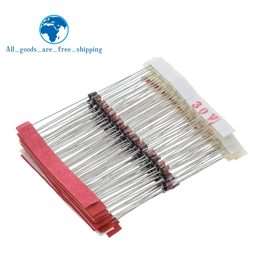 TZT 140PCS 1/2w 0.5W Zener Diode 3.3-30V 14values*10pcs=140pcs Assorted Assortment Set New electronic diy kit
TZT 140PCS 1/2w 0.5W Zener Diode 3.3-30V 14values*10pcs=140pcs Assorted Assortment Set New electronic diy kit