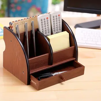 5-Compartment Luxury Brown Wood Office Desktop Organizer / Letter Sorter with Drawer
5-Compartment Luxury Brown Wood Office Desktop Organizer / Letter Sorter with Drawer