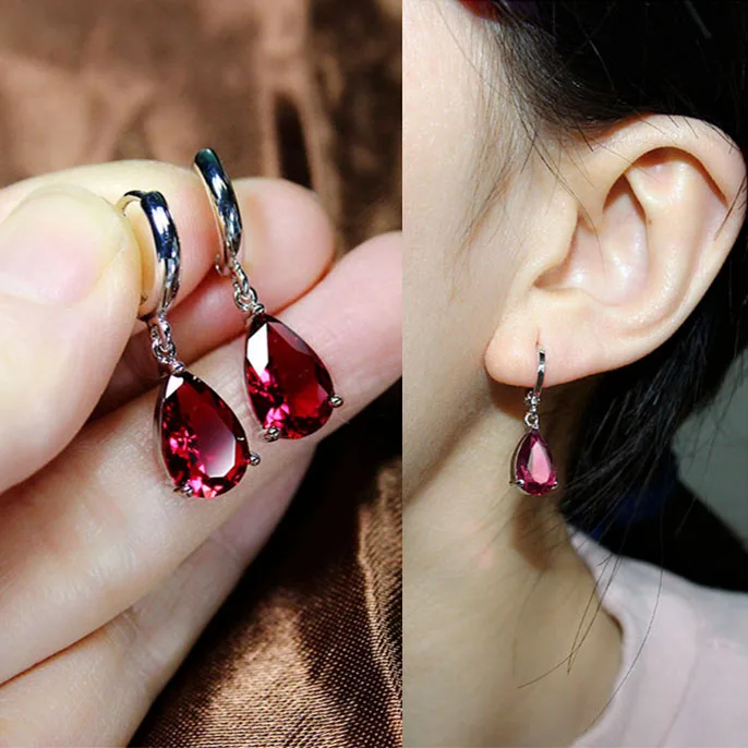 Sparkling Fashion Tear Drop Earrings Cubic Zirconia Crystal Green Royal Blue Red Pink Yellow stone For Women Jewelry
Sparkling Fashion Tear Drop Earrings Cubic Zirconia Crystal Green Royal Blue Red Pink Yellow stone For Women Jewelry