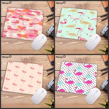 

Mairuige Watercolor Plant leaves flamingo Gamer Speed Mice Rubber Mousepad Size for 18x22cm 20x25cm 25x29cm Gaming Mousepads