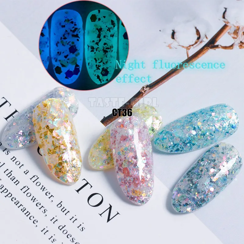 12 Grids/Set Combined Nail Glitter Luminous Fluoresent Powder Holographic Hexagon Sequin Nail Art Decoration Manicure Design CT
12 Grids/Set Combined Nail Glitter Luminous Fluoresent Powder Holographic Hexagon Sequin Nail Art Decoration Manicure Design CT
